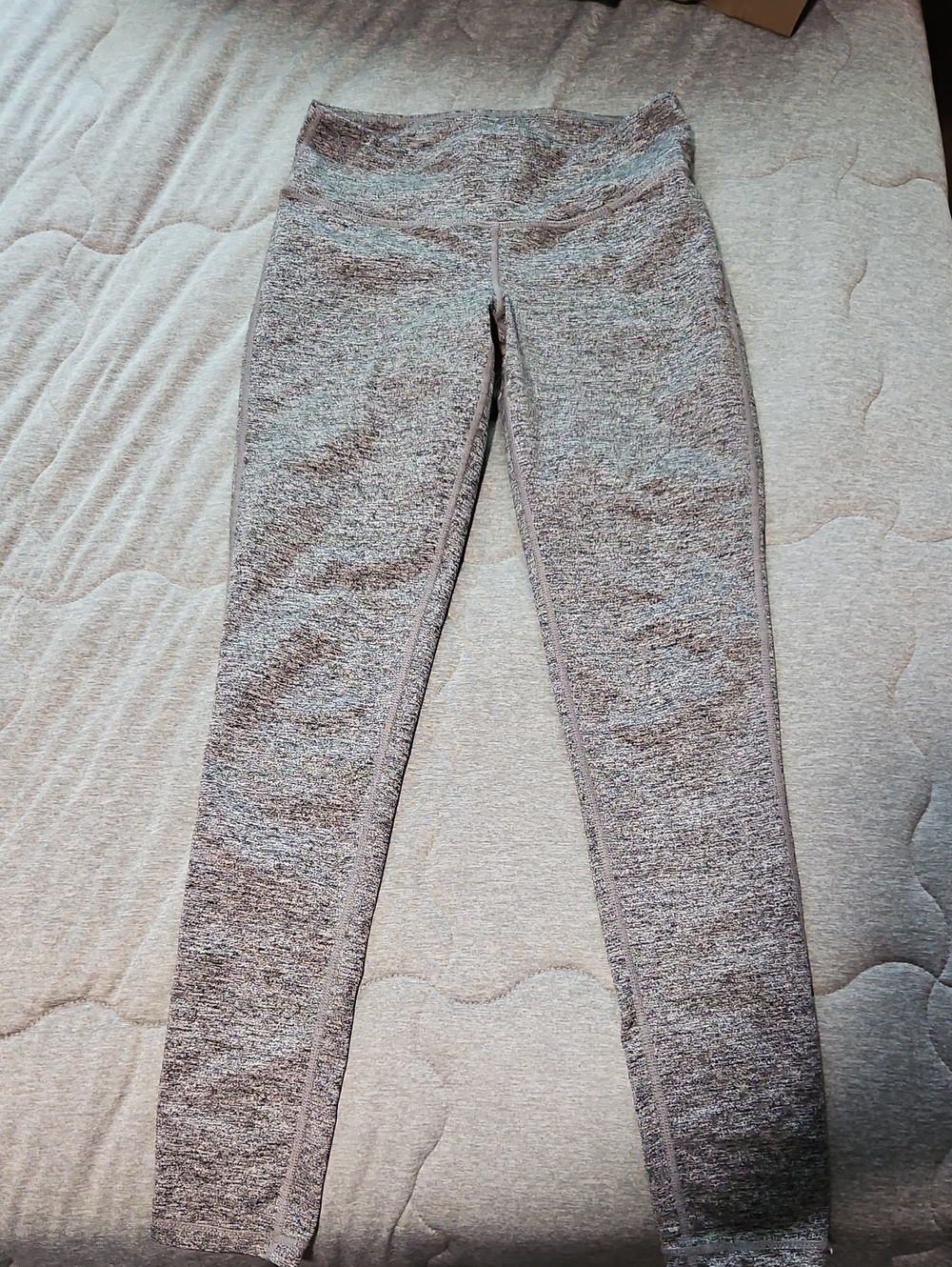 TNA Gray Marled High-Rise Leggings